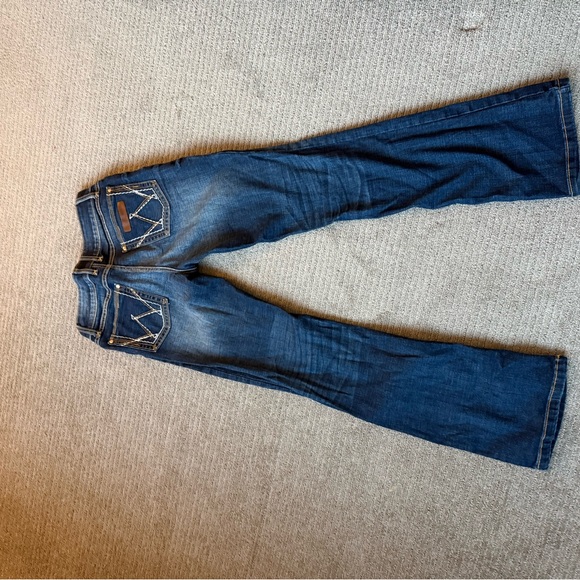 Wrangler Women's Dark Blue Boot Cut Jeans - Picture 2 of 5